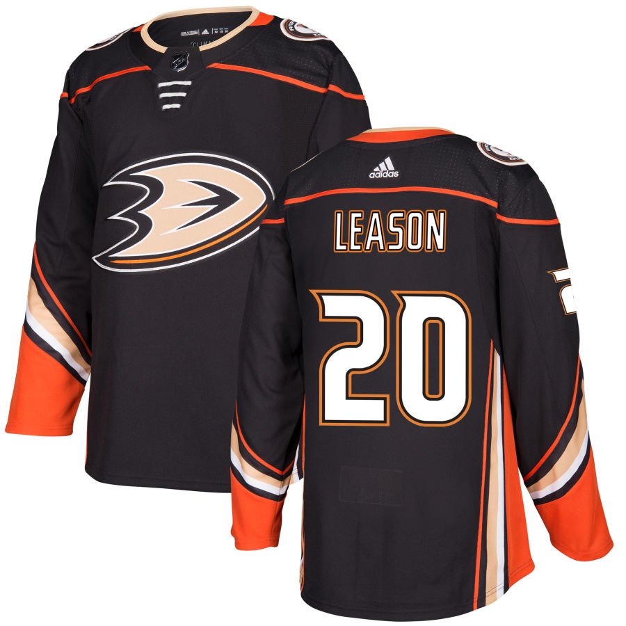 Anaheim Ducks #20 Brett Leason Black Home Authentic Jersey